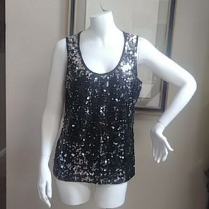 Belldini sequin knit top tank